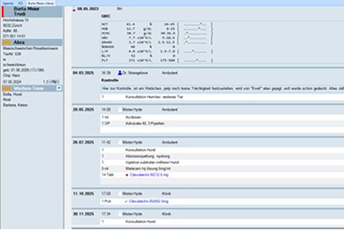 Clients, patients, antécédents médicaux